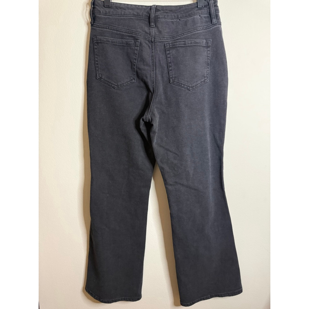 Women's bar III Black Flare & Wide Leg Jeans with Slits Size 12 - Picture 5 of 7